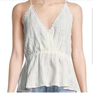 Lost and Wander Eyelet Tank Top M
